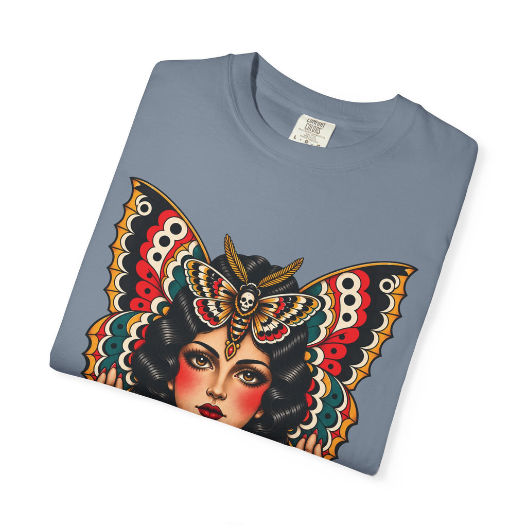Gypsy Moth Woman Tattoo Flash Sheet T-Shirt