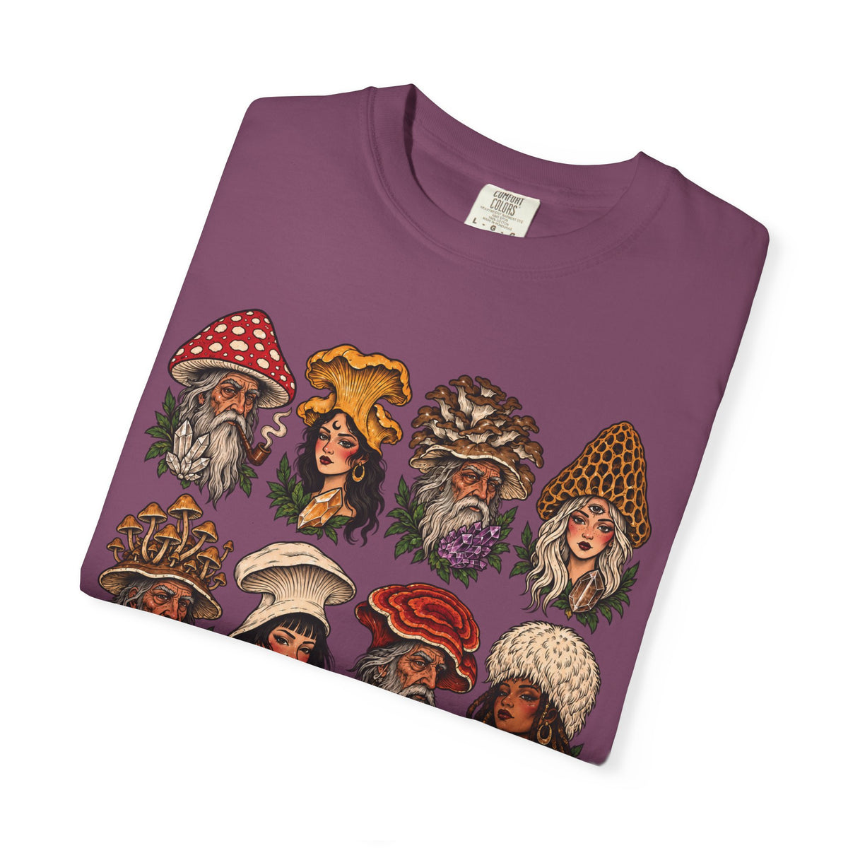 Mushroom Folks Tattoo Flash T Shirt