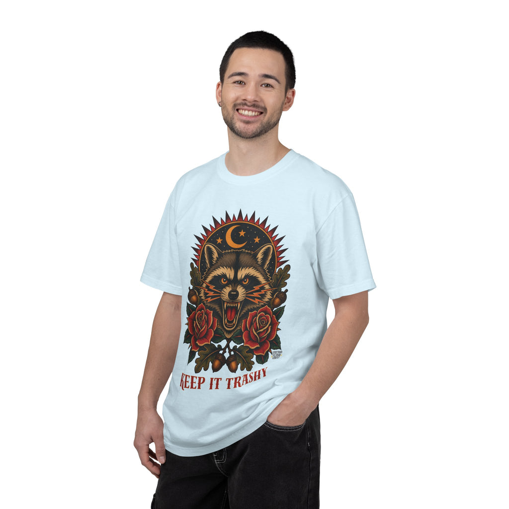 Keep It Trashy Raccoon Tattoo Flash T-Shirt