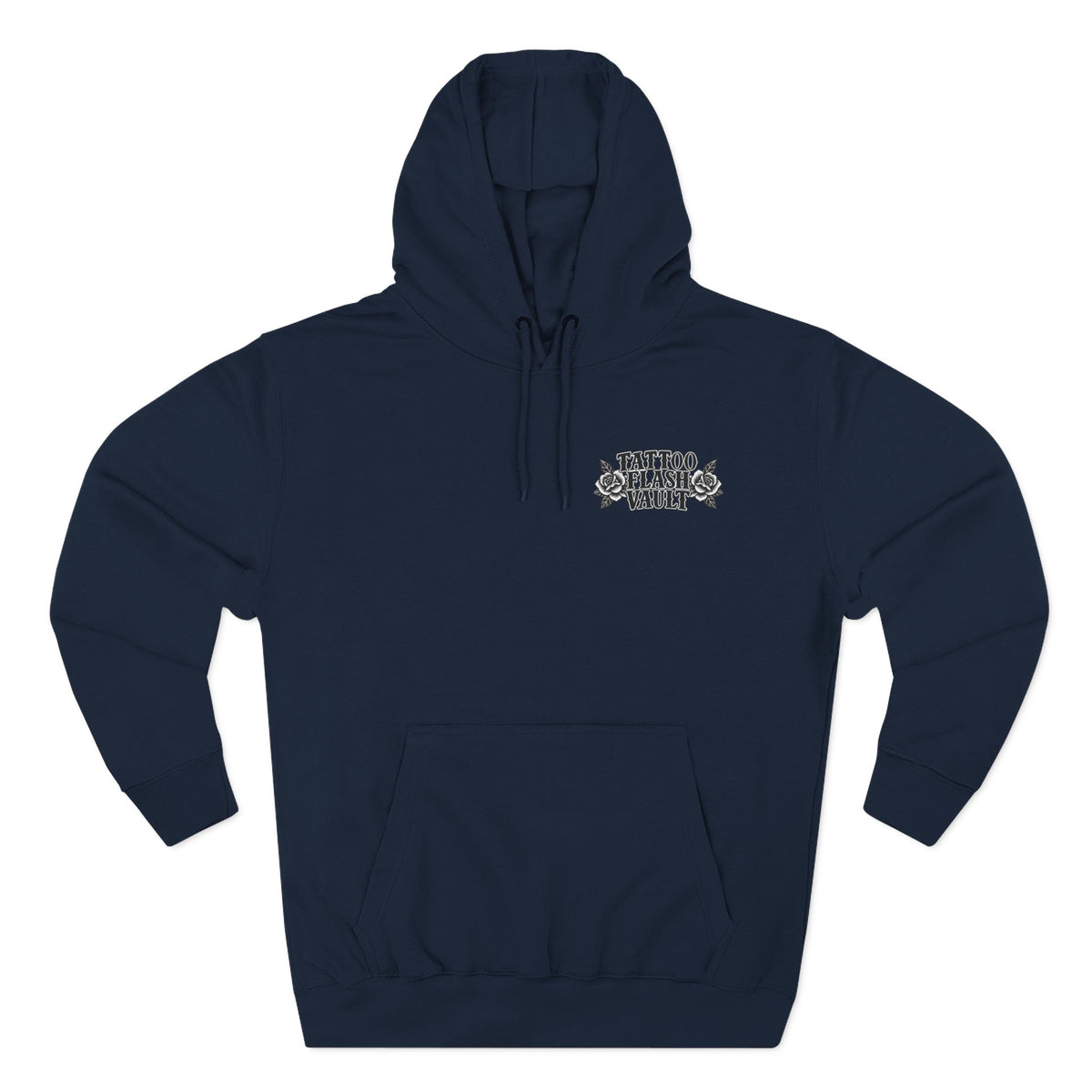 Amanita Mushroom Wizard Tattoo Flash Pullover Hoodie (Back Design)