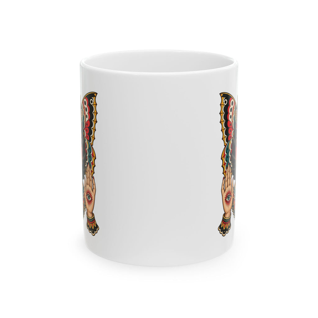 Gypsy Moth Tattoo Flash Coffee Mug (11oz & 15oz)