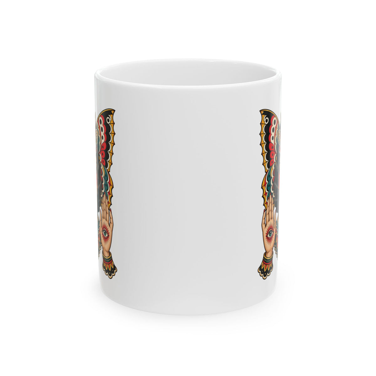 Gypsy Moth Tattoo Flash Coffee Mug (11oz & 15oz)