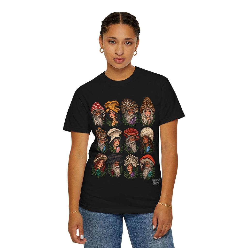 Mushroom Folks Tattoo Flash T Shirt