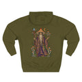 Psilocybin Mushroom Wizard Tattoo Flash Pullover Hoodie (Back Design)