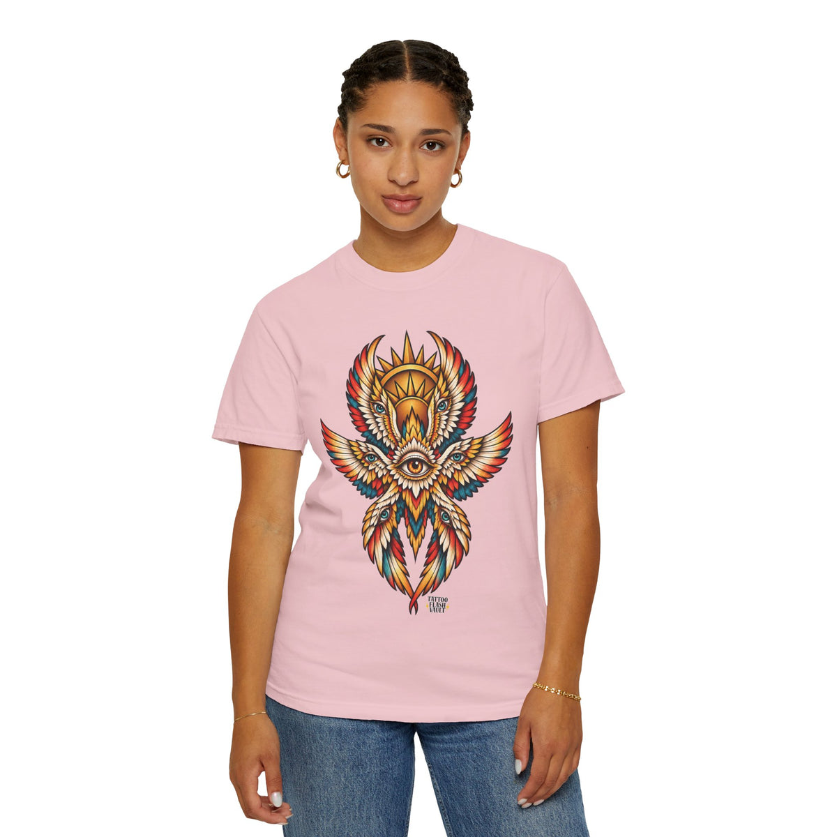 Seraphim Biblically Accurate Angel Tattoo Flash Sheet T-Shirt