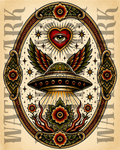 UFO Digital Print