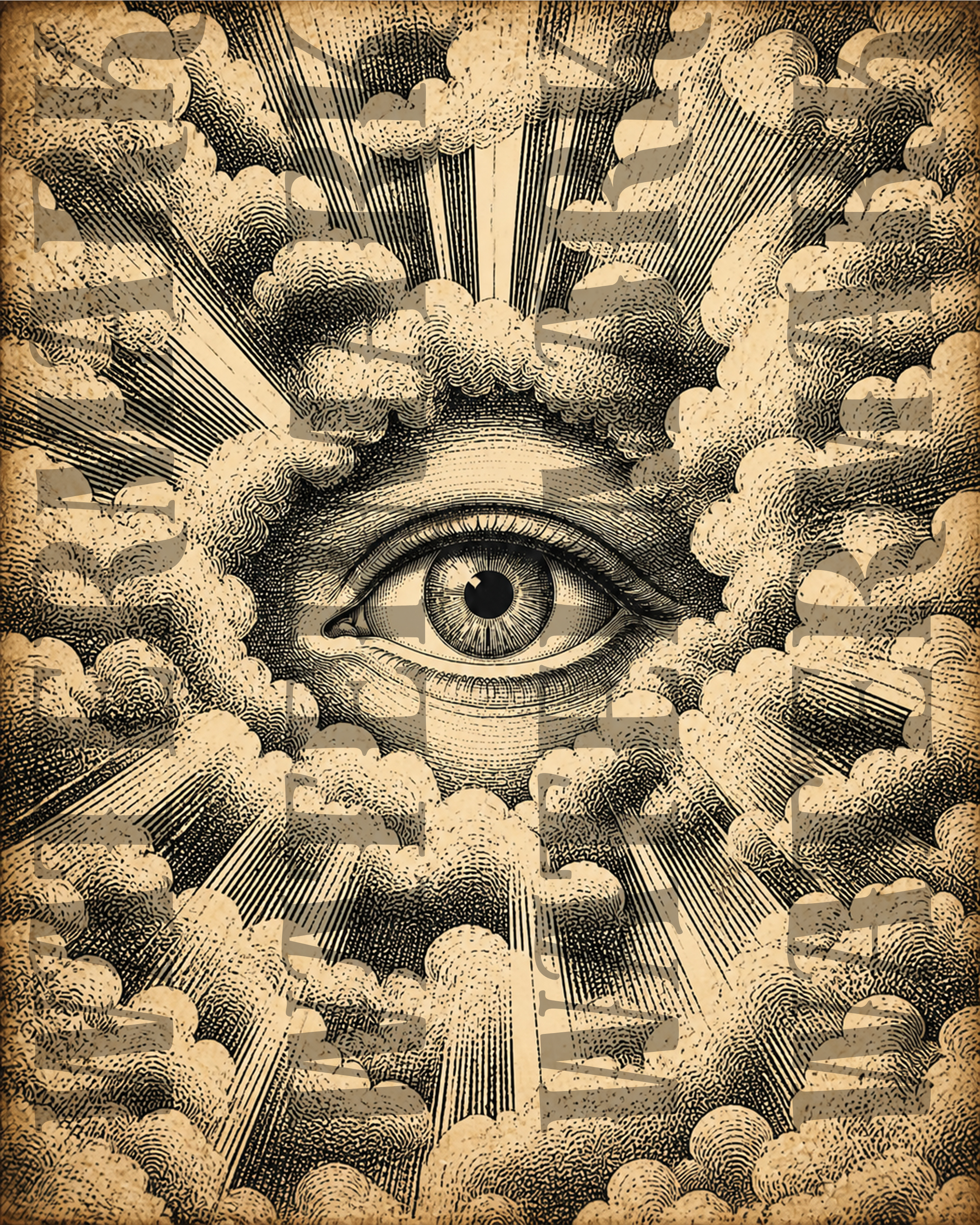 All-Seeing Eye Digital Print