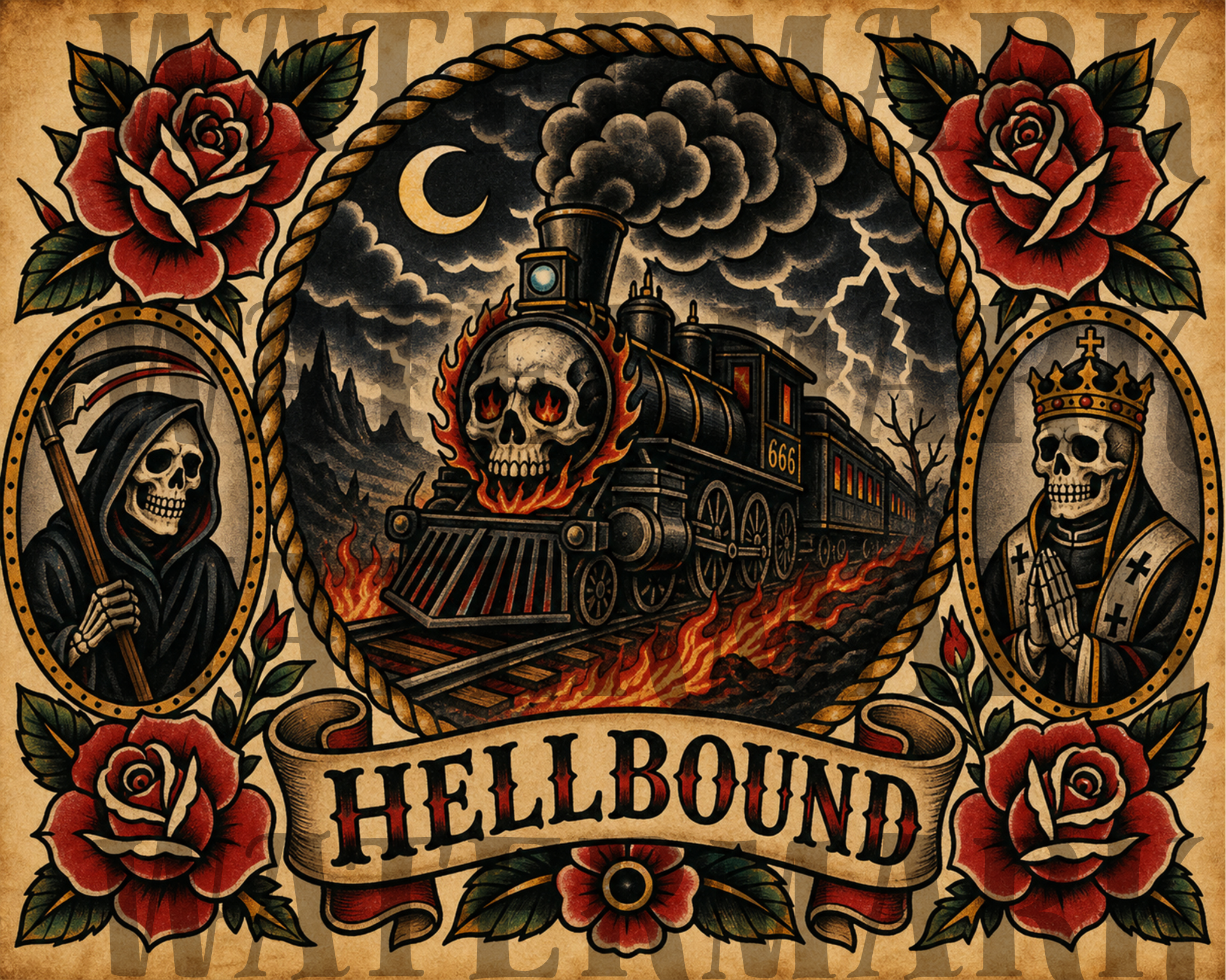 Hellbound Train Digital Print